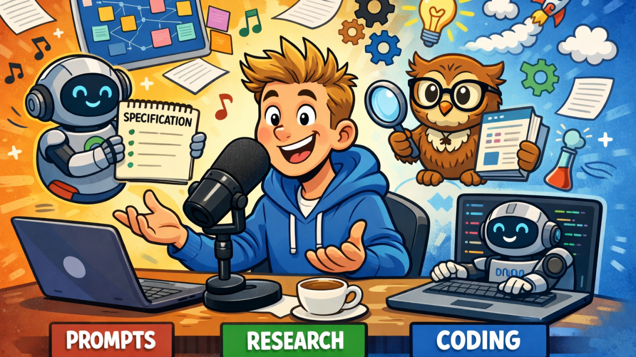 My vibe-coding pipeline: voice, research, generation